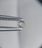 White Diamond Gem Round Cut 2mm African Genuine Micro Sized