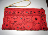 embroidered clutch bag womens ladies traditional hand embroidery asian indian pakistani afghan ethnic pink purse wholesale lot of 10 bundle