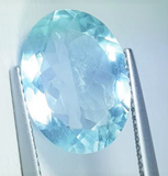 Aquamarine Gem Oval Cut 1/2 Ct Light Blue Brazil Genuine Gemstone Natural