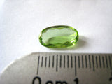 Peridot gem 3 carats lime green pakistani oval cut vs